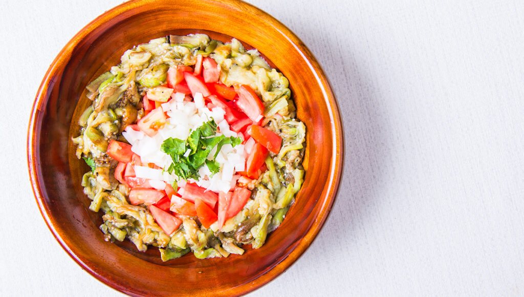 Is Philippines good for vegetarians? This Filipino eggplant salad with tomatoes and onions is a perfect example.