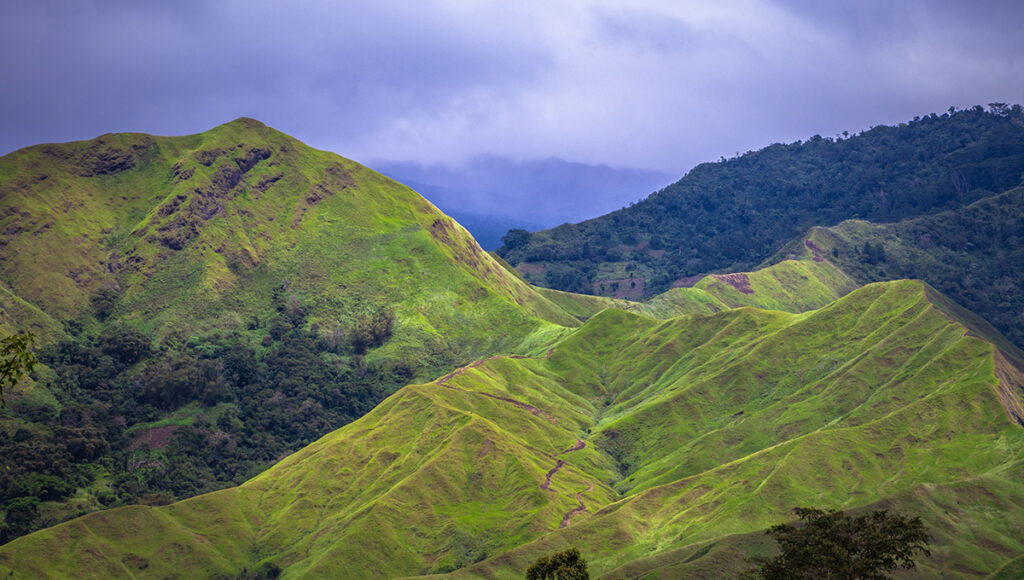 View from the Communal Ranch, a Bukidnon tourist spot.