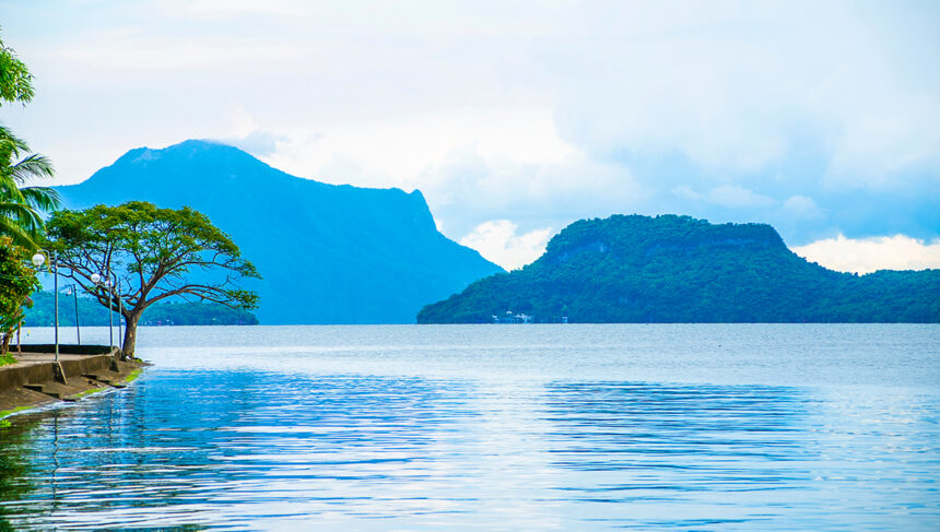 Best beach in Batangas with coastal views and mountains in the Philippines